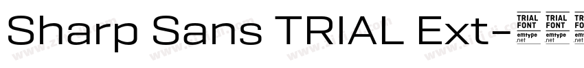 Sharp Sans TRIAL Ext字体转换